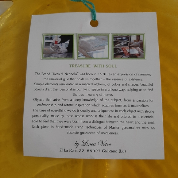 Vetri di Nennella Artistic Glass Leaf Plates, Trinket dish - Picture 15 of 16